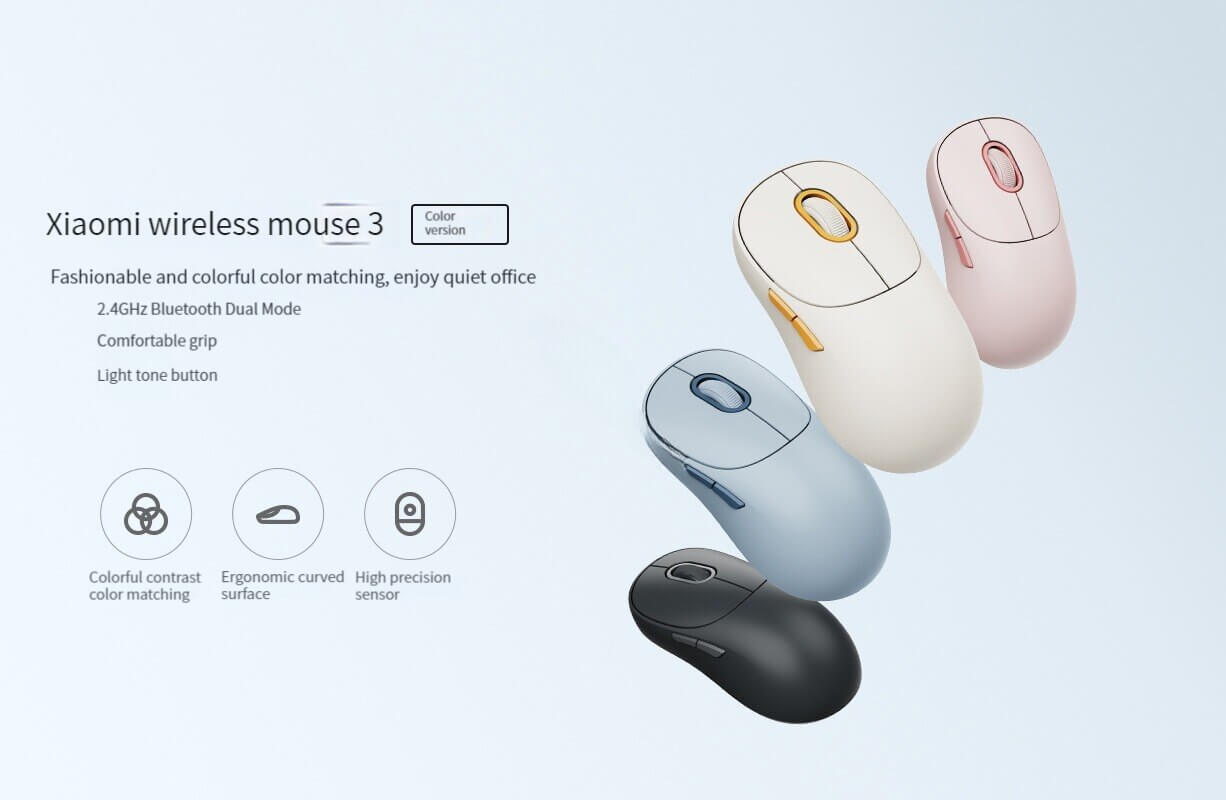 Xiaomi Wireless Mouse 3 Dual Mode 1200DPI Color Version