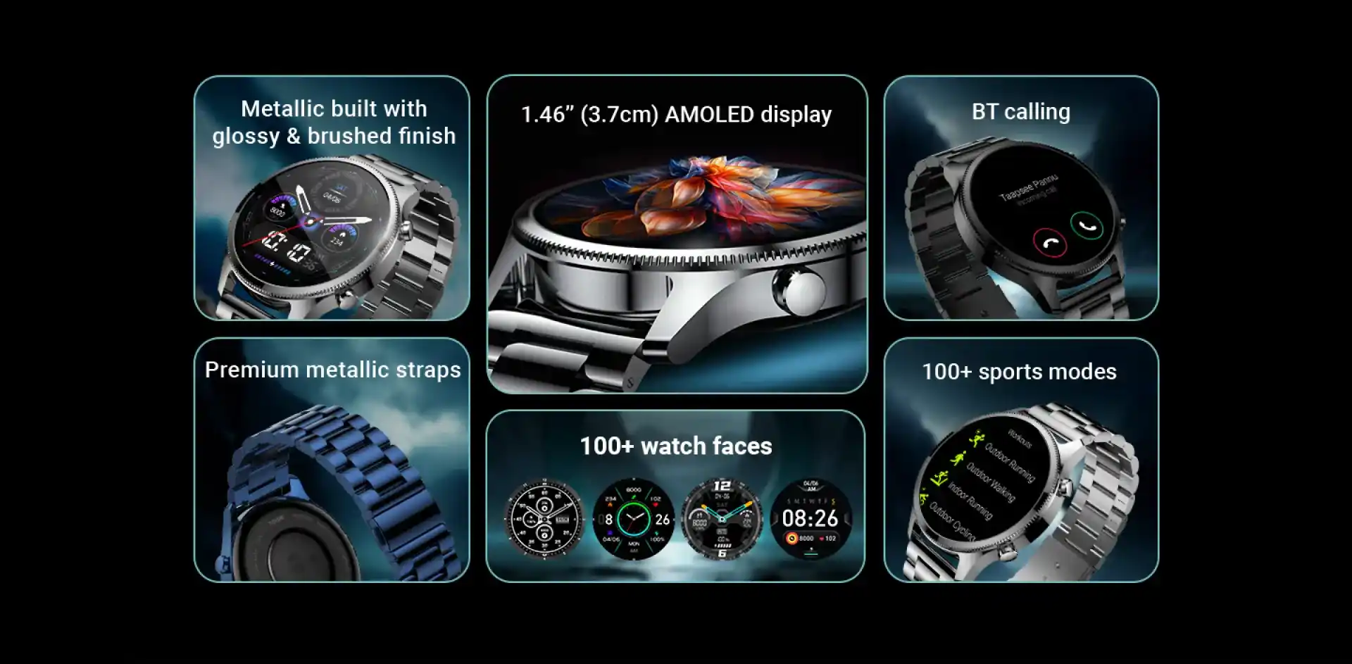 NoiseFit Halo Plus AMOLED Elite Edition Metal Smart Watch