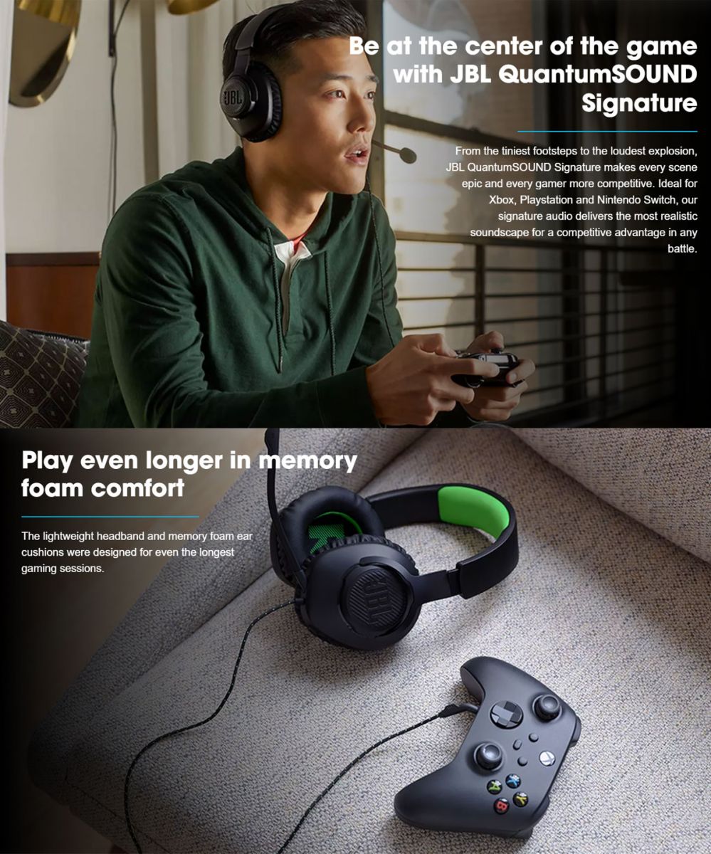 JBL Quantum 100X Console Over-Ear Wired Gaming
