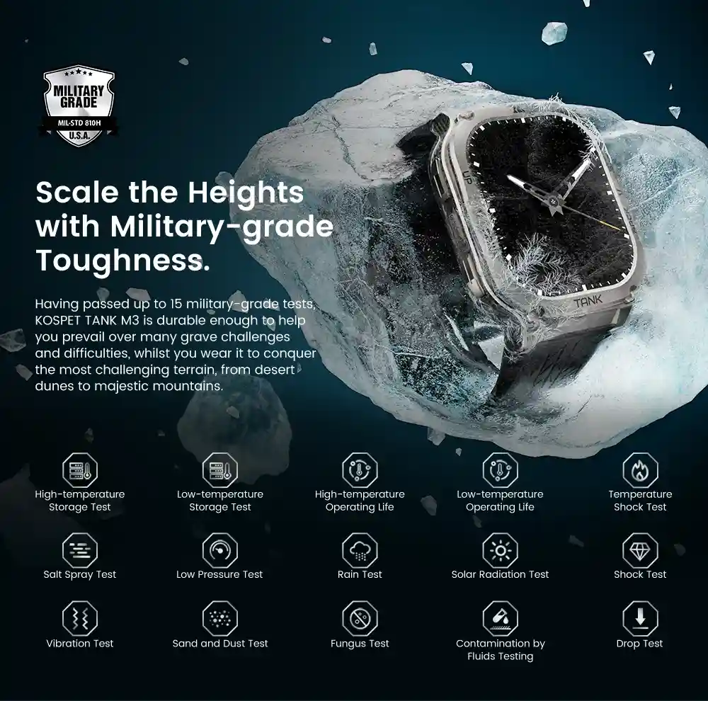 Kospet Tank M3 Unleashing the Power of Rugged Smartwatch