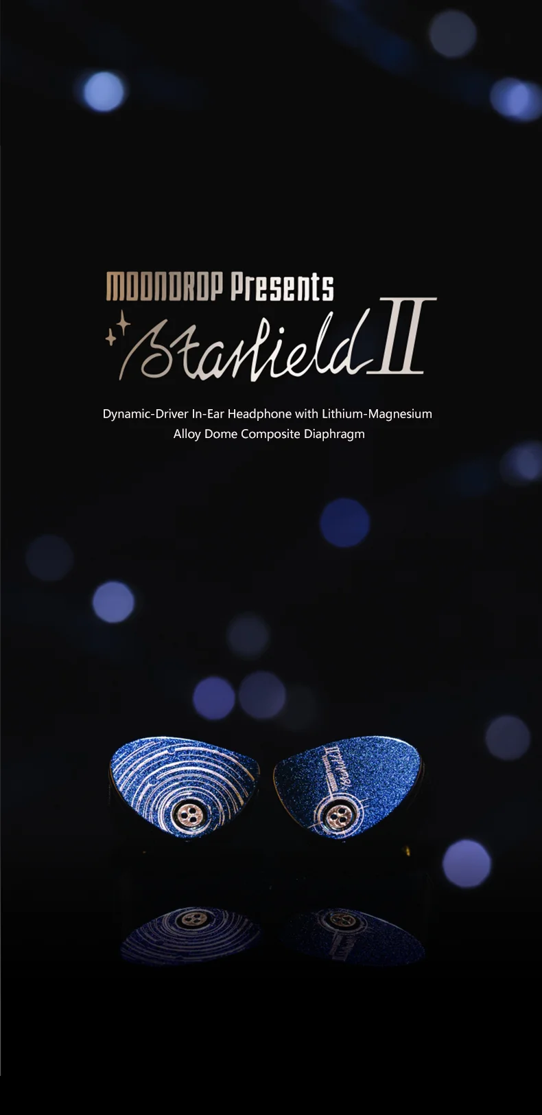 Moondrop Starfield 2 Dynamic Driver with Lithium-Magnesium in-Ear Headphone