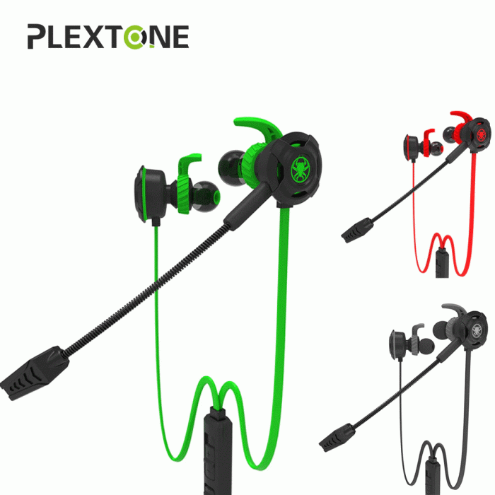 Plextone G30 PC Gaming Headset With Microphone In Ear Bass Noise Cancelling Earphone