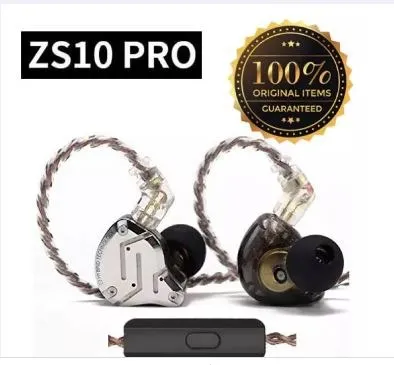 KZ ZS10 Pro Dynamic Drivers Heavy Bass Hybrid Earphones