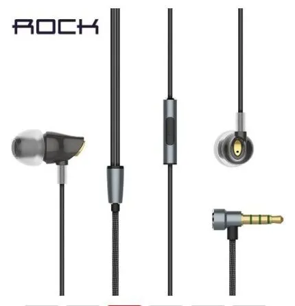 Rock Zircon Stereo Earphone 3.5mm In Ear Earphone