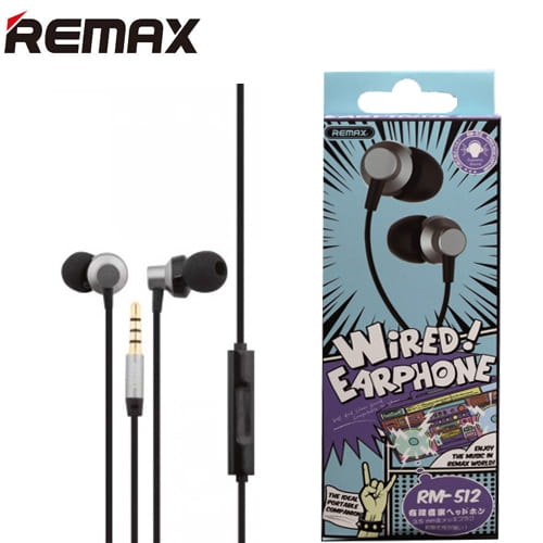 Remax RM-512 In-Ear Wired Earphone Black