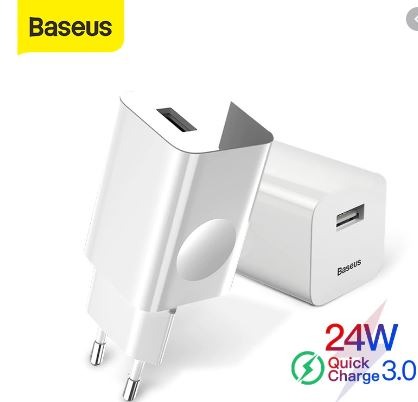 Baseus 24W Adapter Single USB Port Quick Charge