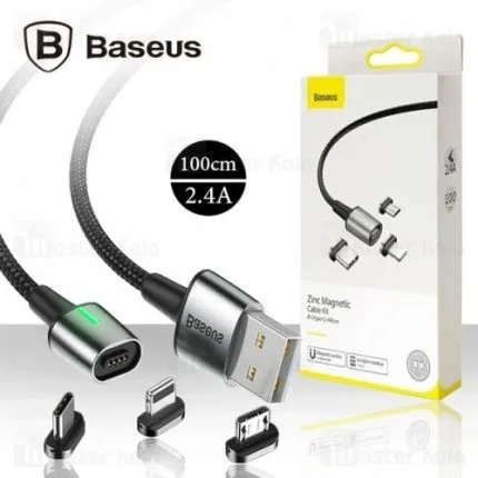 Baseus Zinc Magnetic Cable Kit for Lightning, Micro & Type C