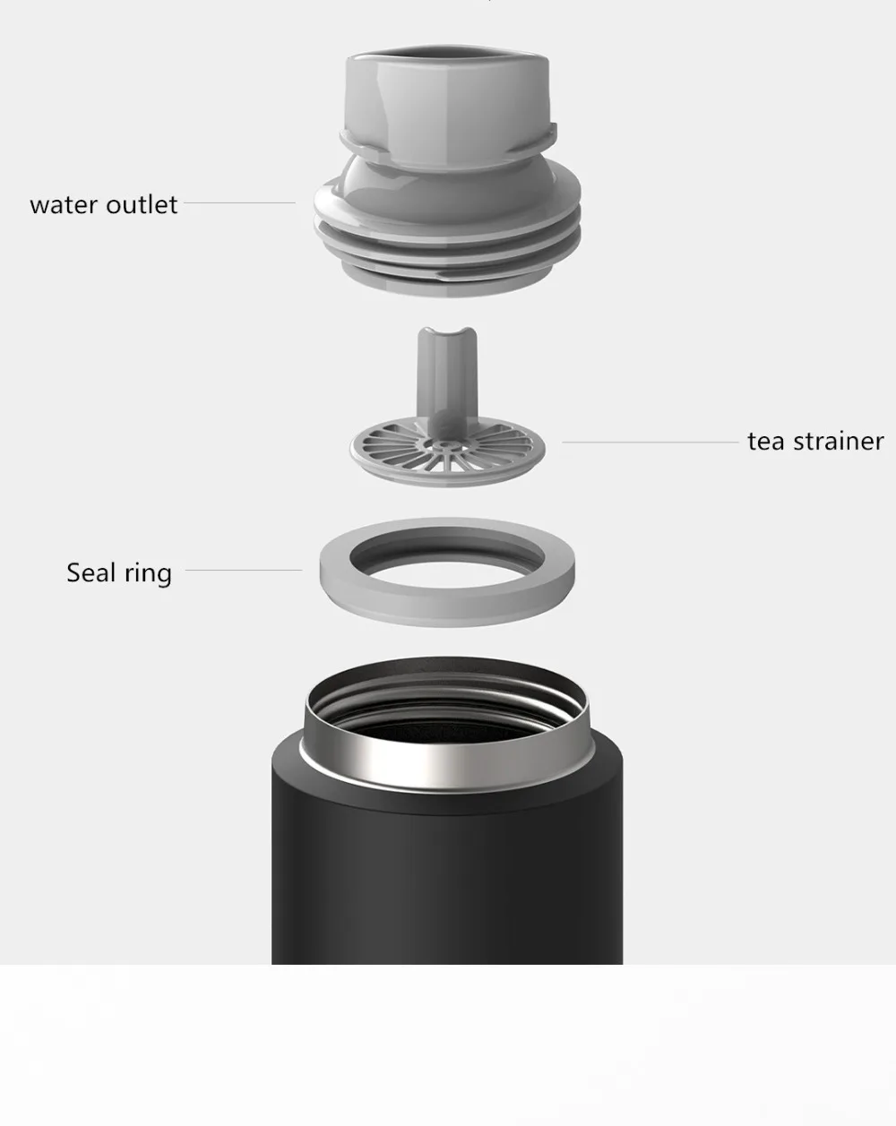 Xiaomi Mijia Water Cup 2 480mL lightweight portable vacuum flask