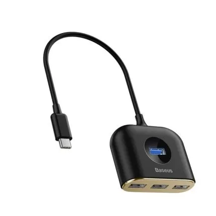 Baseus Square Round 4 in 1 USB HUB Adapter