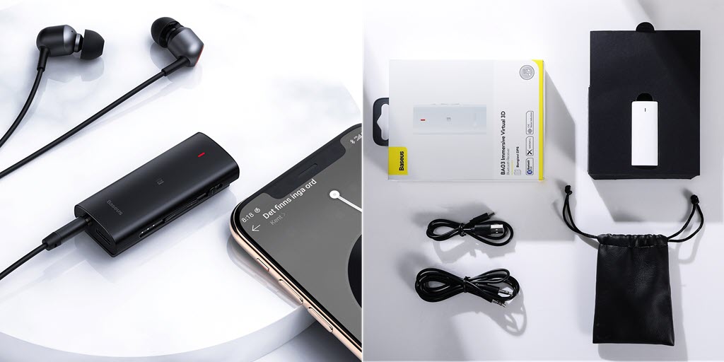 Baseus BA03 Wireless Audio Receiver with Bluetooth 5.0 and NFC