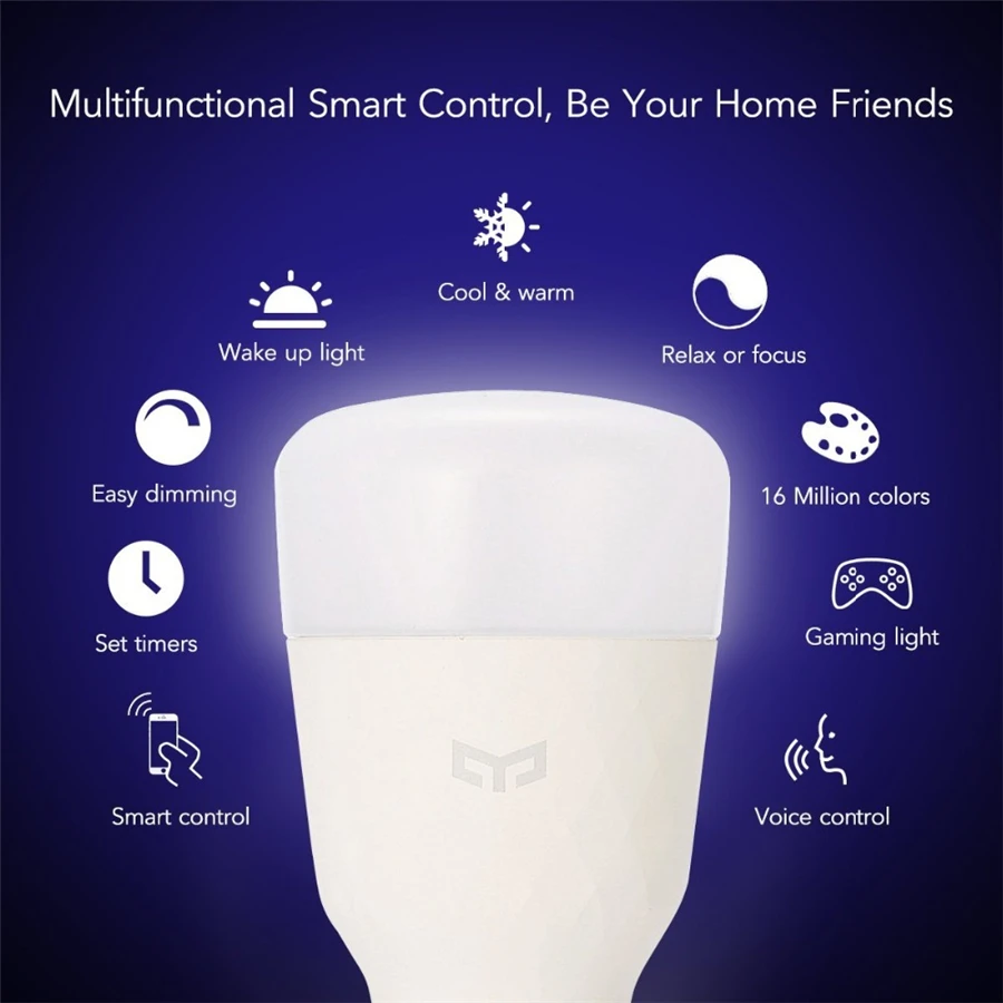 Xiaomi Yeelight LED Bulb 1S with music sync and gaming integration