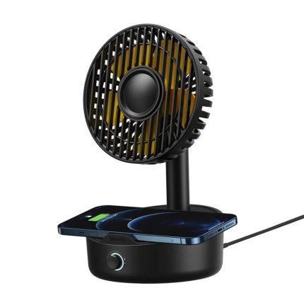 Baseus Hermit Desktop Wireless Charger with Oscillating Fan [BS-W513]