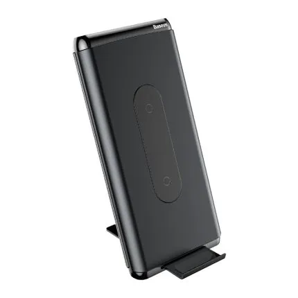 Baseus Dual Coil Wireless Charging Power Bank PD+QC 3.0 with Built-in Desktop Bracket