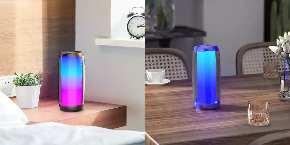 HOCO HC8 Luminous Bluetooth Speaker with 360-degree LED atmosphere lighting