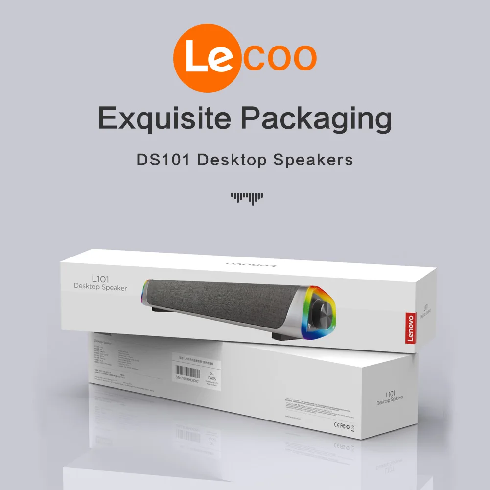 Lenovo Lecoo DS101 wired desktop speaker for PCs and laptops