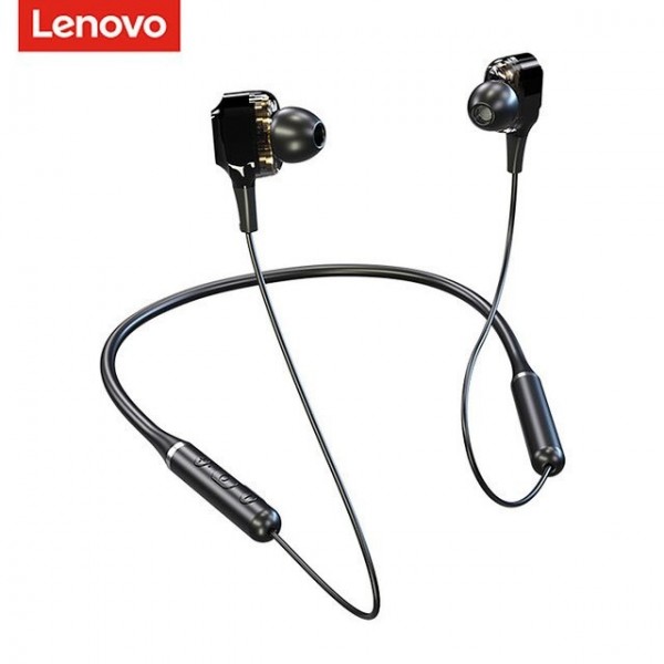 Lenovo XE66 Bluetooth 5.0 Wireless In-Ear Headphone Neck Halter Sports Earphones - Black