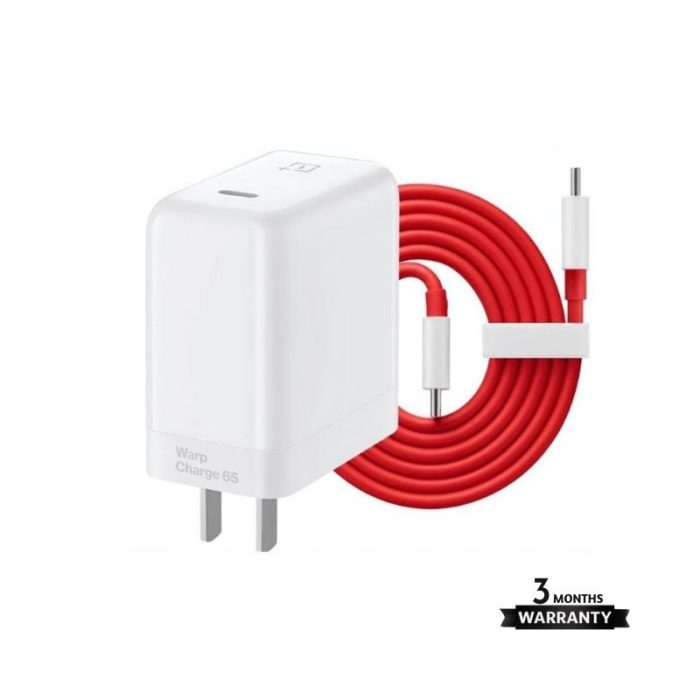 OnePlus 65W Warp Charge Adapter with Type-C Cable