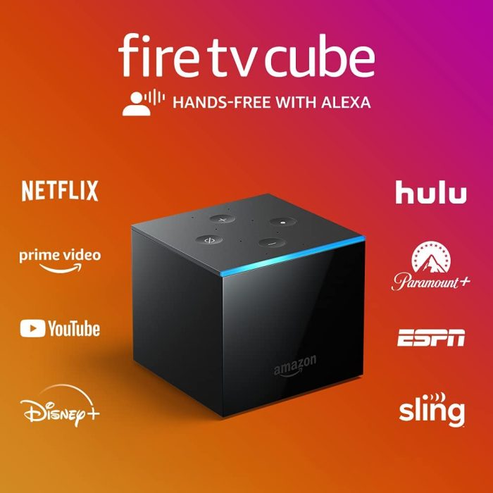 Amazon Fire TV Cube | Hands-free streaming device with Alexa | 4K Ultra HD