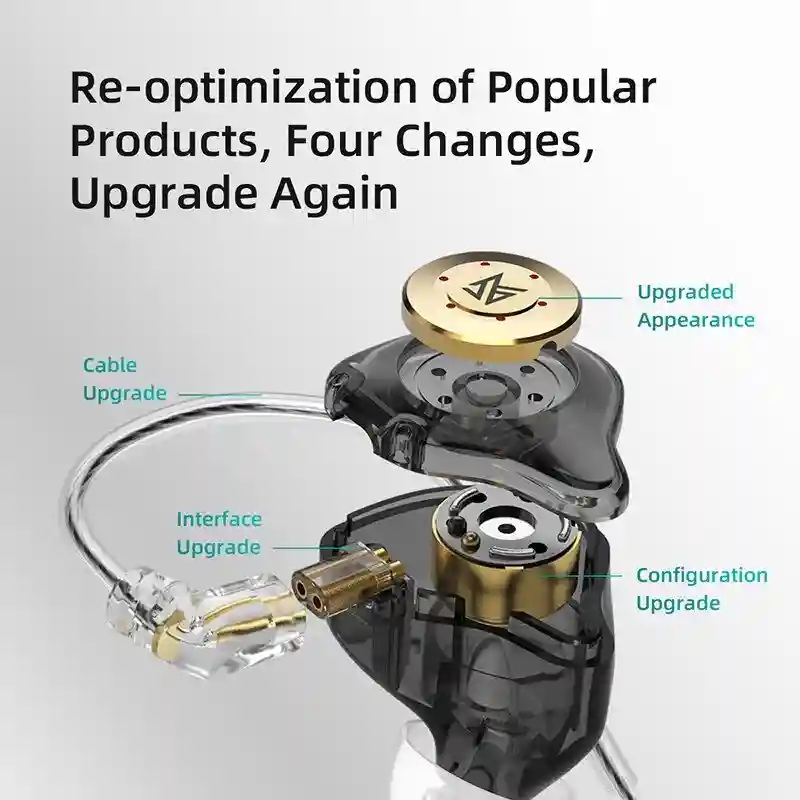 KZ EDX Pro Hi-Fi earphones with mic