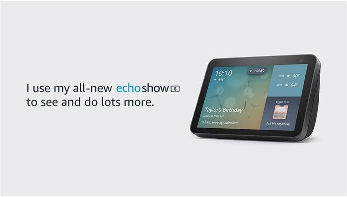 Amazon Echo Show 8 (2nd Gen, 2021 release) HD smart display with Alexa and 13 MP camera