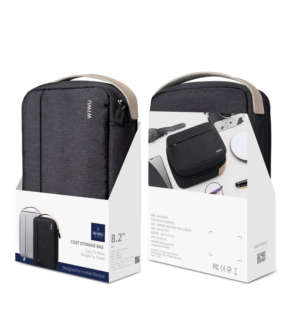 WiWU Cozy Storage Bag Waterproof and Shock Resistant Organizer 8.2 inch