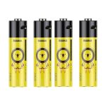 Baseus AA Rechargeable Li-ion Battery 1900mAh Built-in Micro USB Charging Port (4PCS)