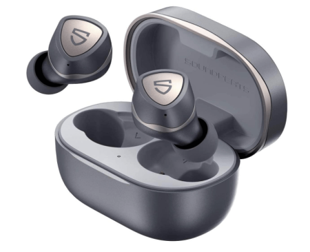 SoundPEATS Sonic Wireless Earbuds Bluetooth 5.2 Headphones in-Ear Stereo Wireless Earphones with aptX-Adaptive, Game Mode, TrueWireless Mirroring, Immersive Bass, cVc 8.0, Single/Twin, 35 Hrs Playtime