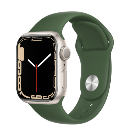Apple Watch Series 7 Starlight Aluminum Case with Sport Band (41MM)