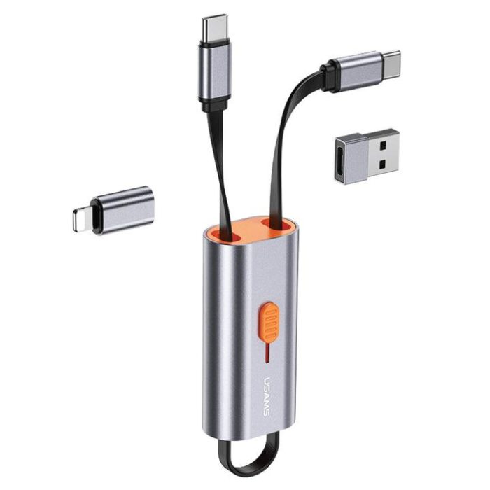 USAMS US-SJ560 4 IN 1 Multifunctional 60w PD Storage Cable