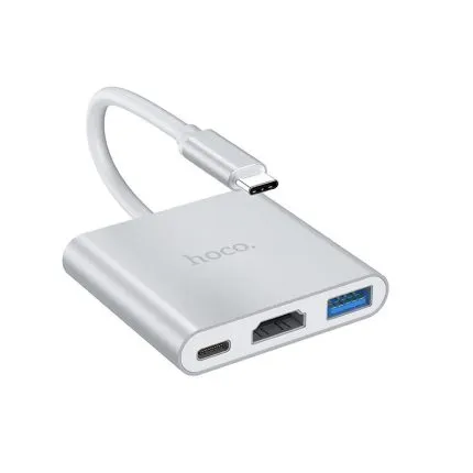 Hoco. Type-C Hub HB14 USB3.0+HDMI+PD