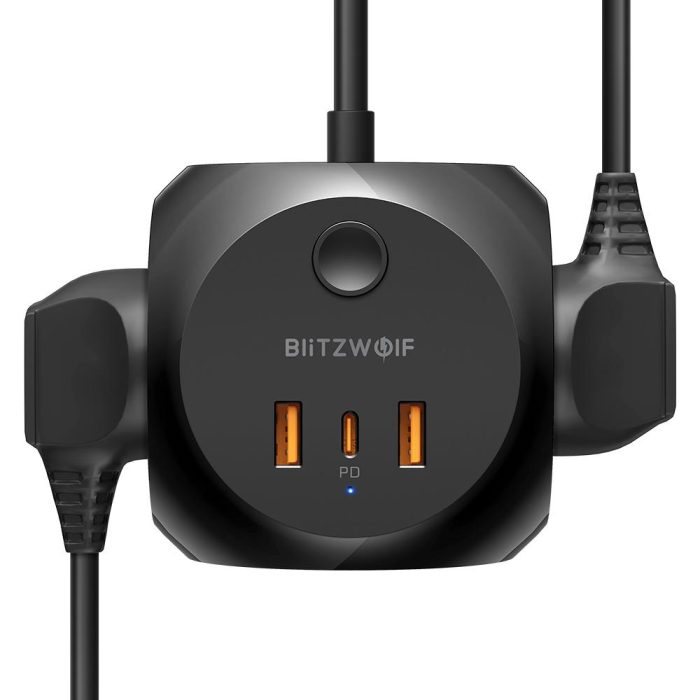 BlitzWolf BW-PC1 2500W Power Strip Socket USB Charger