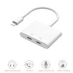 WiWU Lightning to Dual Lightning Audio Converter Adapter