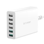 BlitzWolf BW-S15 60W 6-Port USB Charger Dual QC3.0 Desktop Charging Station