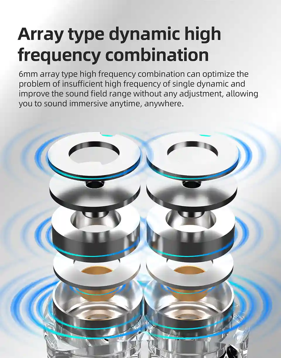 KZ x HBB DQ6S earphones with detachable cable