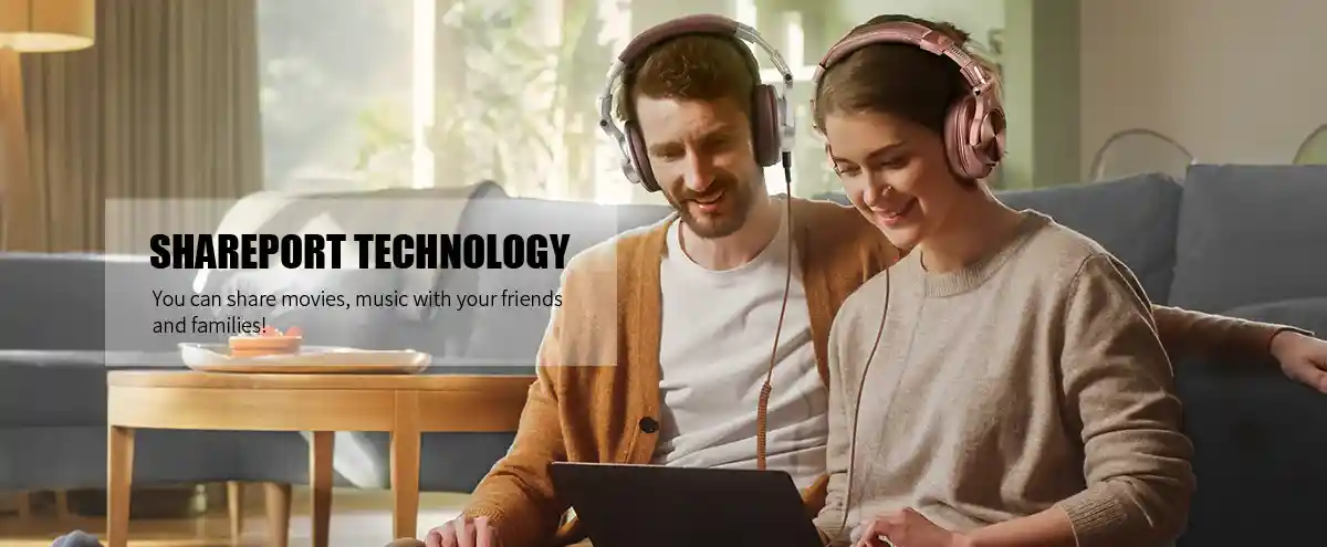 OneOdio A70 Fusion foldable over-ear headphones with 3.5mm and 6.35mm dual audio jack compatibility for studio mixing and home use