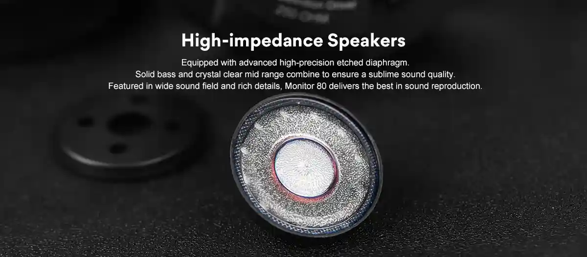 OneOdio Monitor 80 open-back studio headphones with 40mm driver for professional mixing and mastering