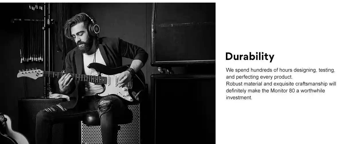 OneOdio Monitor 80 high-fidelity open-back headphones for accurate instrument and vocal monitoring