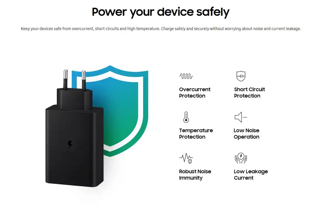 Samsung 65W Trio PD Power Adapter for multiple devices