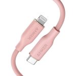 Anker PowerLine Soft USB-C to Lightning Cable 3ft - Pink