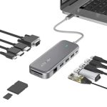 BlitzWolf BW-TH11 11 in 1 USB-C Data Hub with Dual 4K@30Hz HDMI Ports