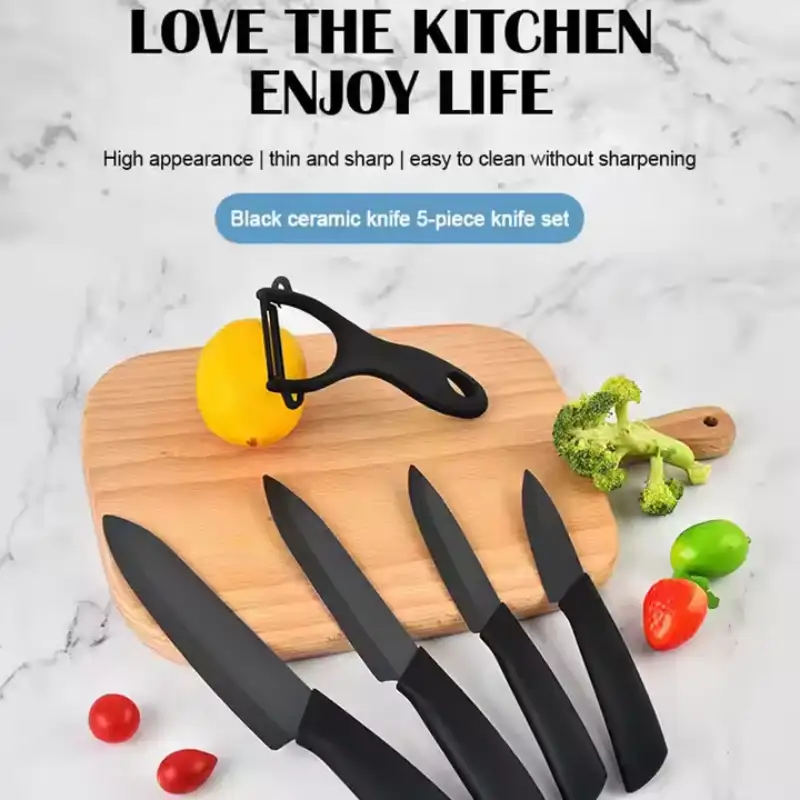 Xiaomi HUOHOU Nano-Ceramic Knife Set 4pcs full set display