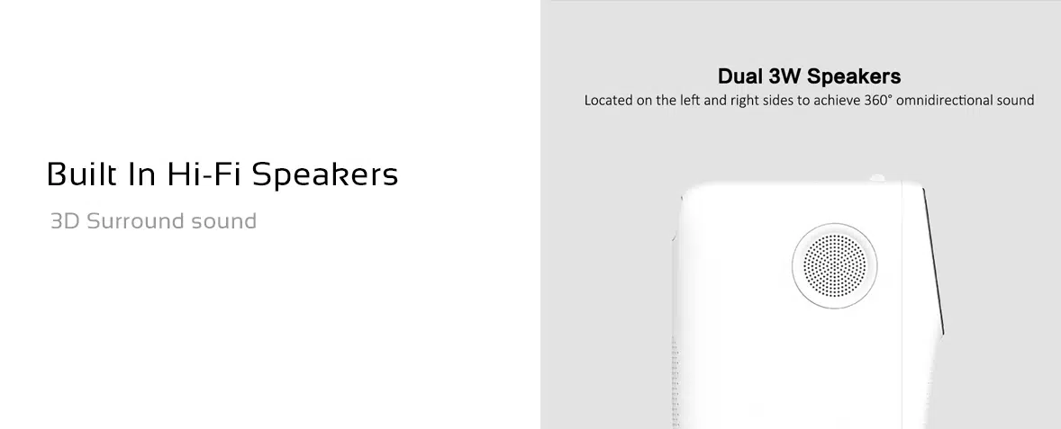 Compact Xiaomi Wanbo T2 Max projector with full HD 1920×1080 resolution