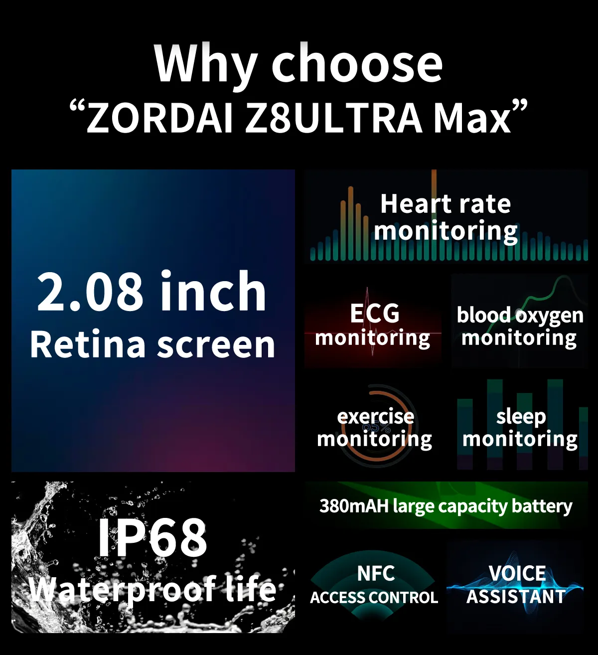 Zordai Z8 Ultra Max Smart Watch