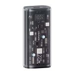 USAMS 9000mAh Transparent Digital Display Power Bank PD20W+QC3.0 Dual-port