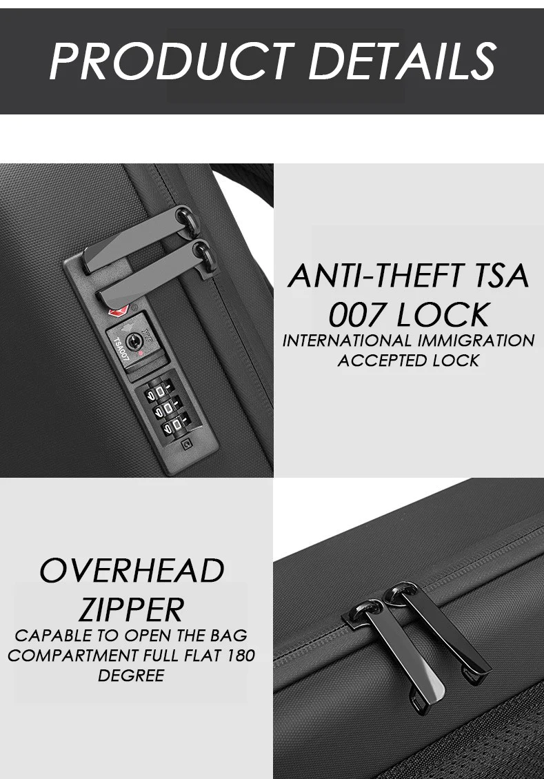 Bange 22092 anti theft Geometry Backpack