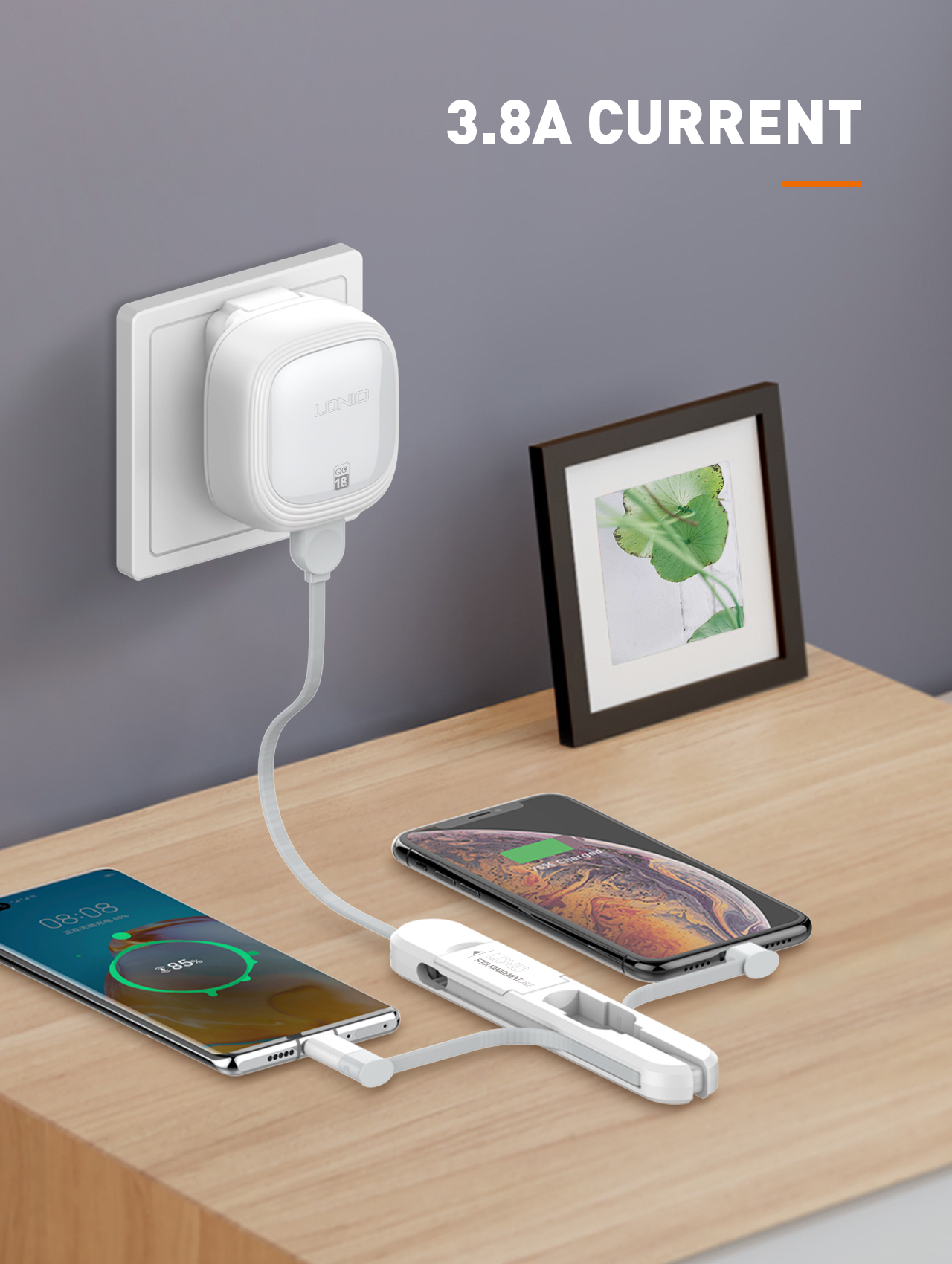 LDNIO LC130 3 in 1 Cable Storage Box