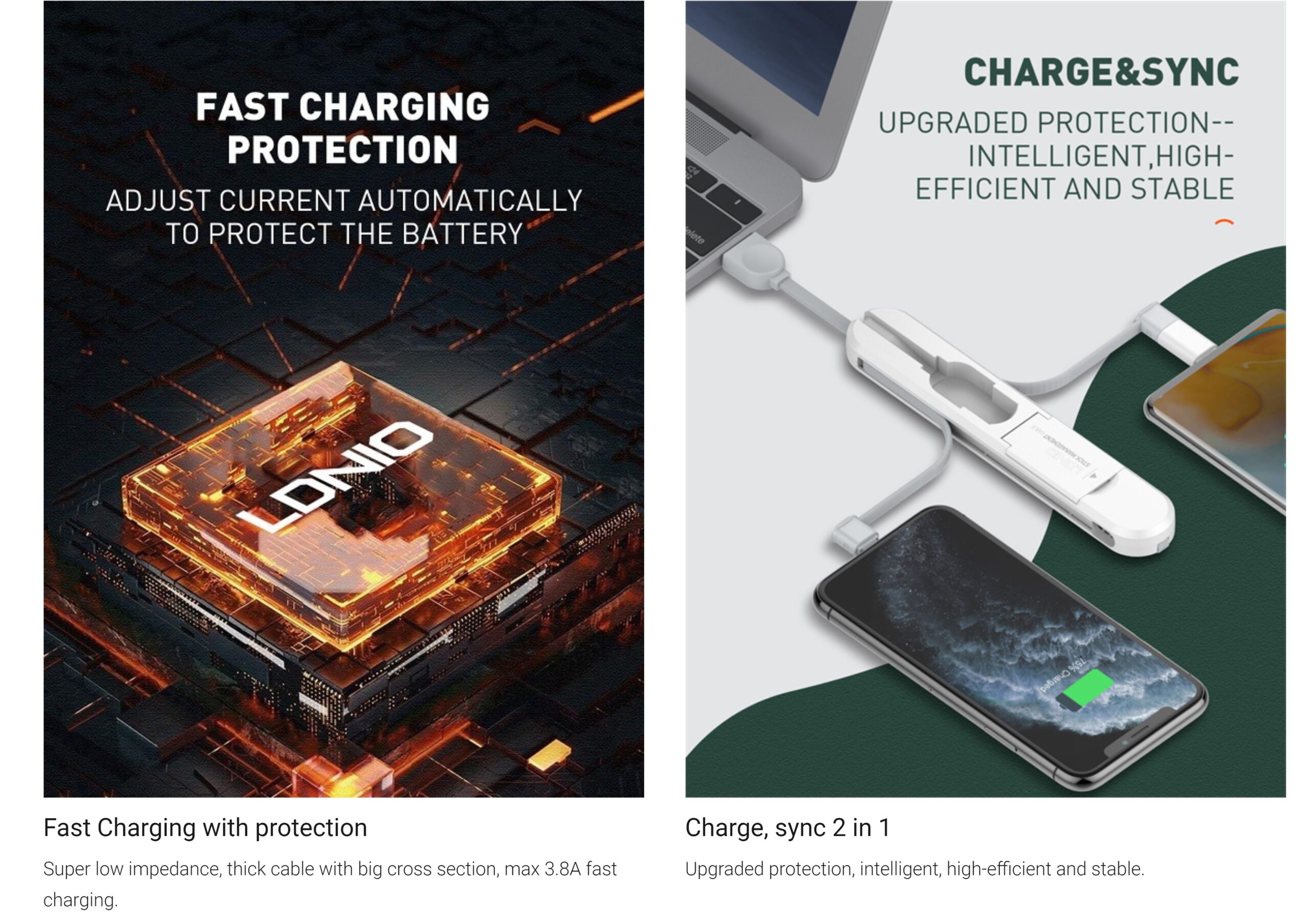 LDNIO LC130 3 in 1 Cable Storage Box