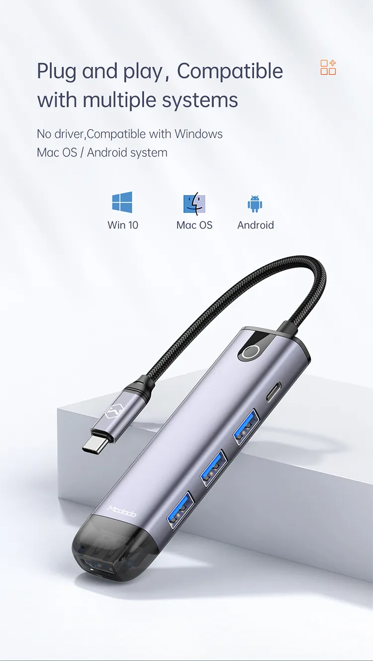 Mcdodo 5 in 1 USB-C HUB HU-7750