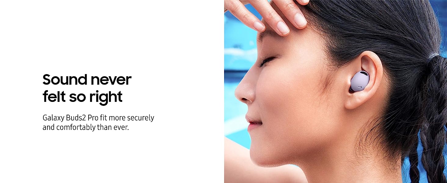 Girl wearing SAMSUNG Galaxy Buds2 Pro 