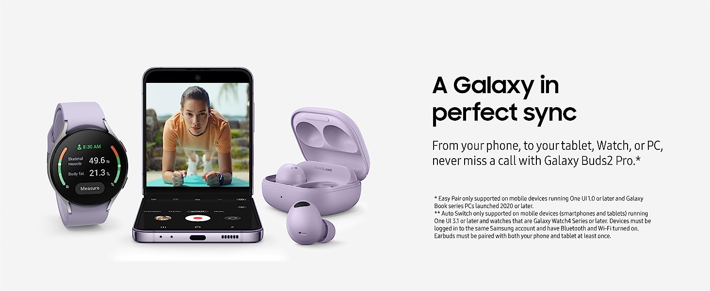 SAMSUNG Galaxy Buds2 Pro sync acoss all devices